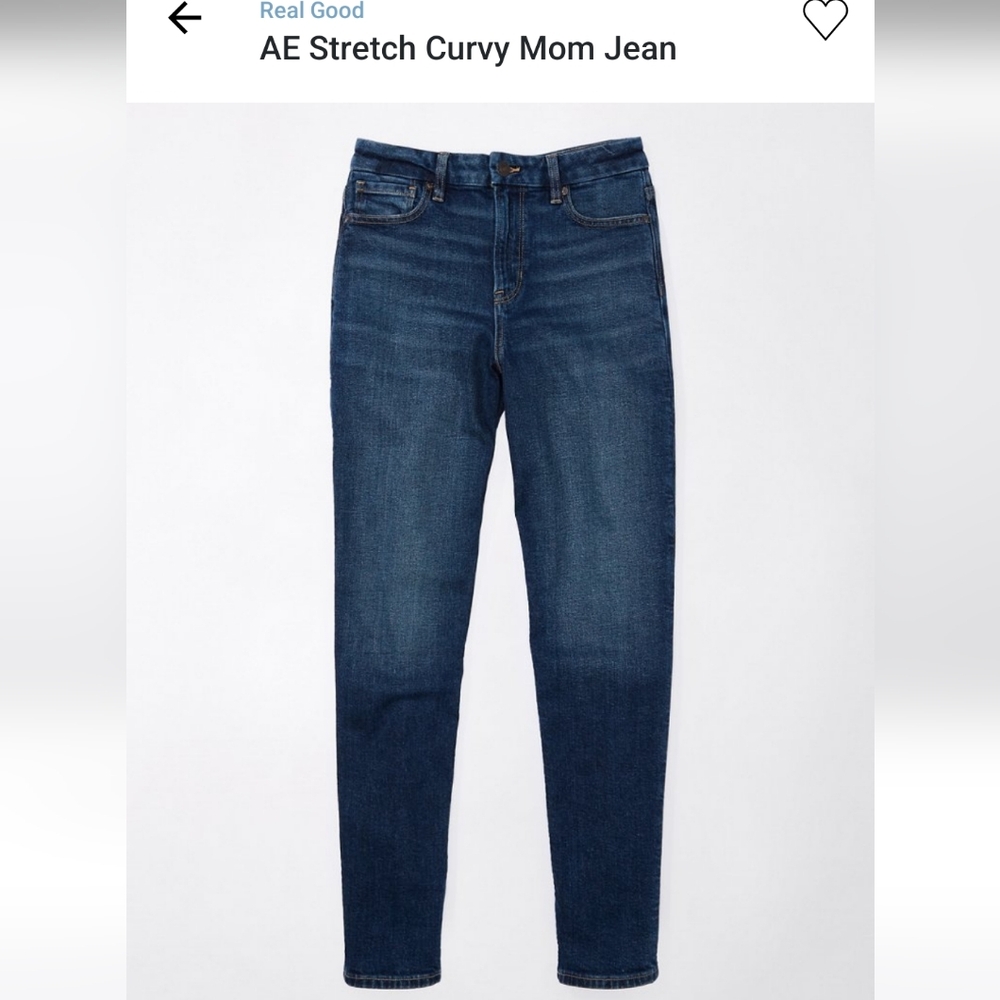 AE Stretch Curvy Mom Jean Size 20 Long